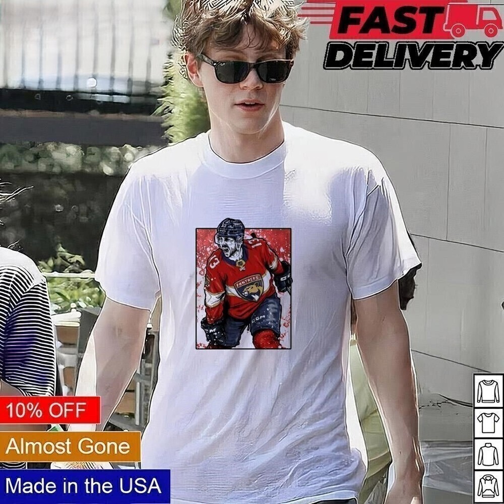 Sam Reinhart 13 Florida NHL Hockey Graphic Sporty Fan Style T-Shirt